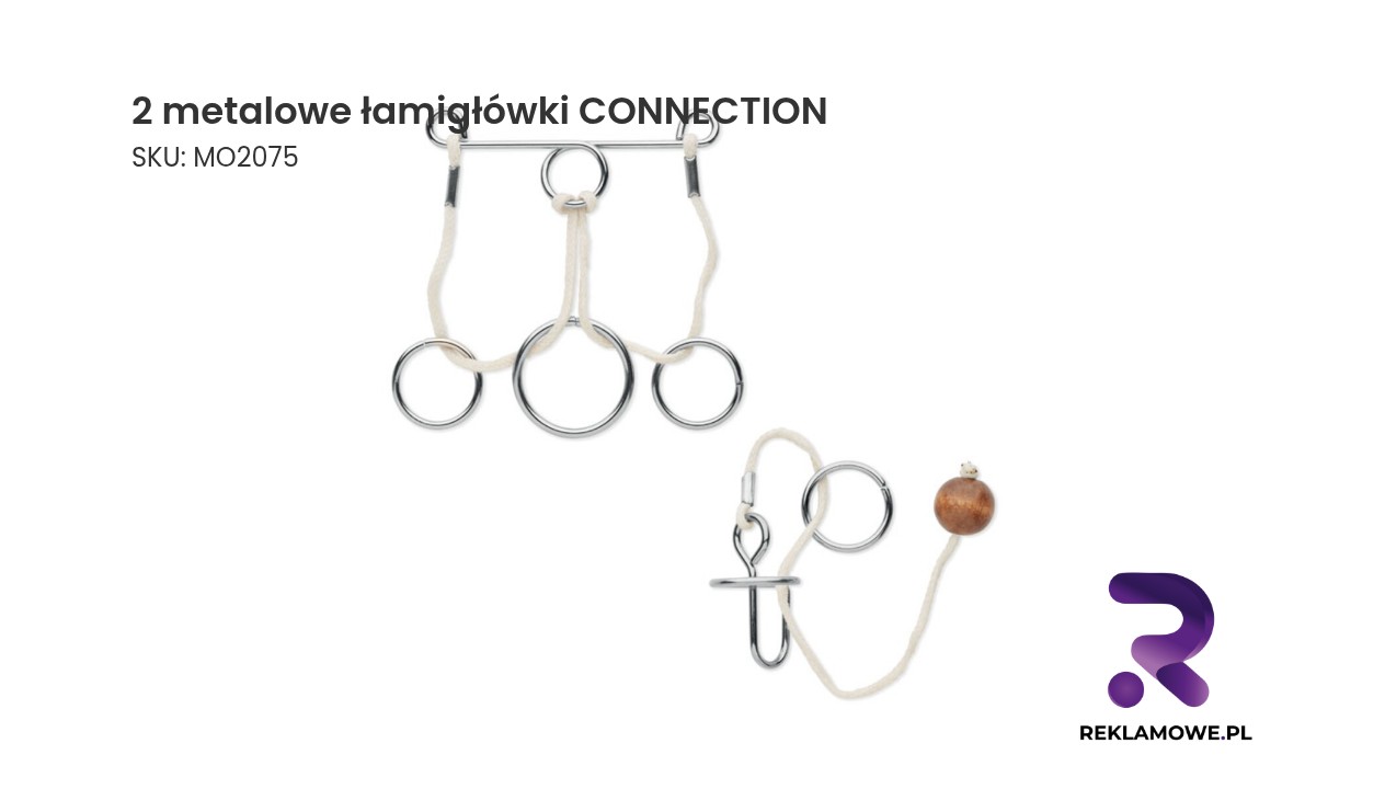 2 metalowe łamigłówki CONNECTION 2 metalowe łamigłówki CONNECTION - zestaw logicznych łamigłówek metalowych