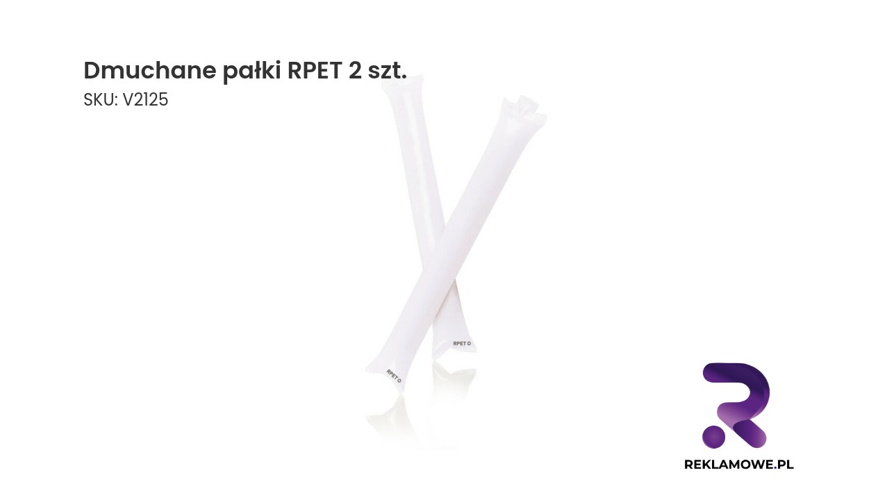 Dmuchane pałki RPET w zestawie 2 sztuki