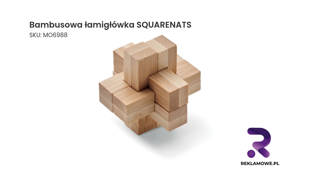 Bambusowa łamigłówka SQUARENATS dla treningu umysłu