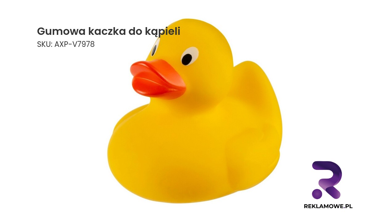 Żółta gumowa kaczka do kąpieli