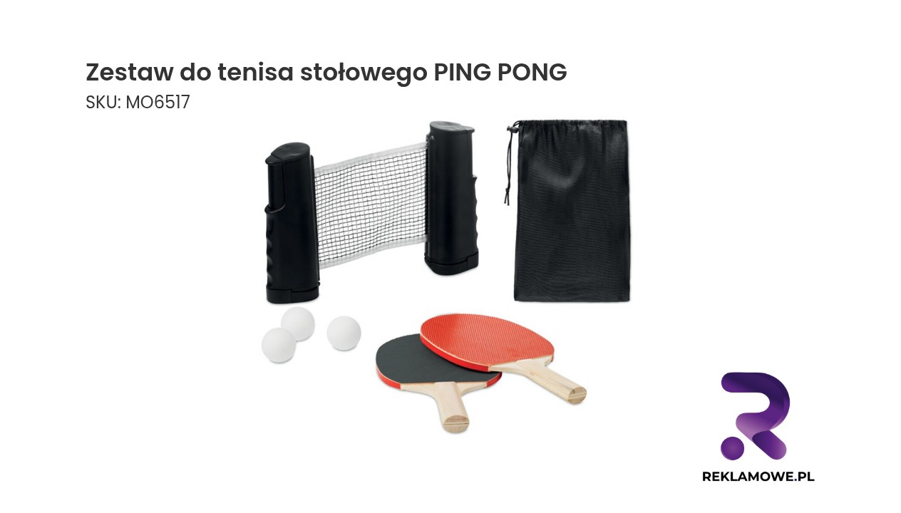 Zestaw do tenisa stołowego PING PONG - rakietki i piłeczki do gry